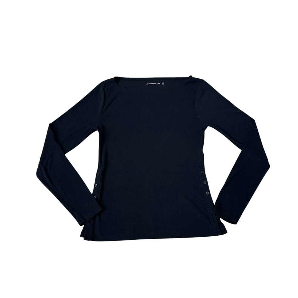 Abercrombie & Fitch Brushed Jersey Long Length Slash Top Size XS